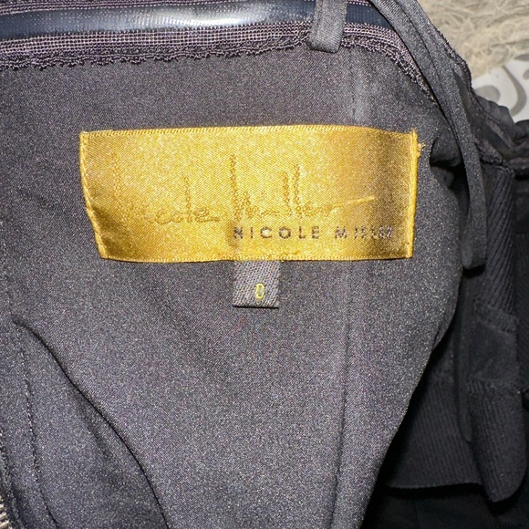 Strapless black mini dress size 0 - Picture 2 of 2